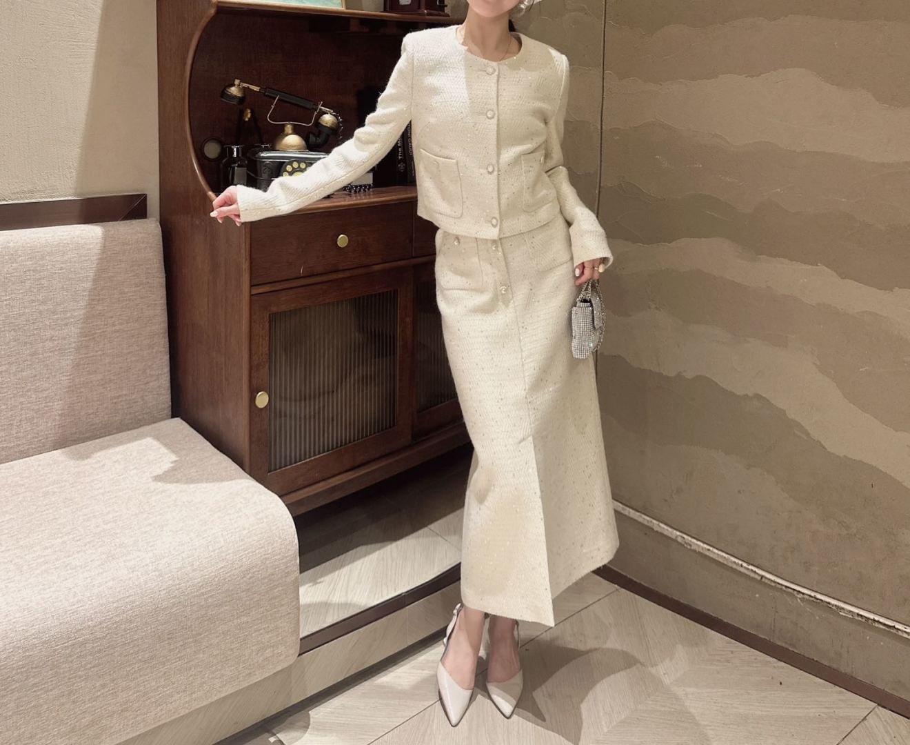 Chan 25fw woven suit