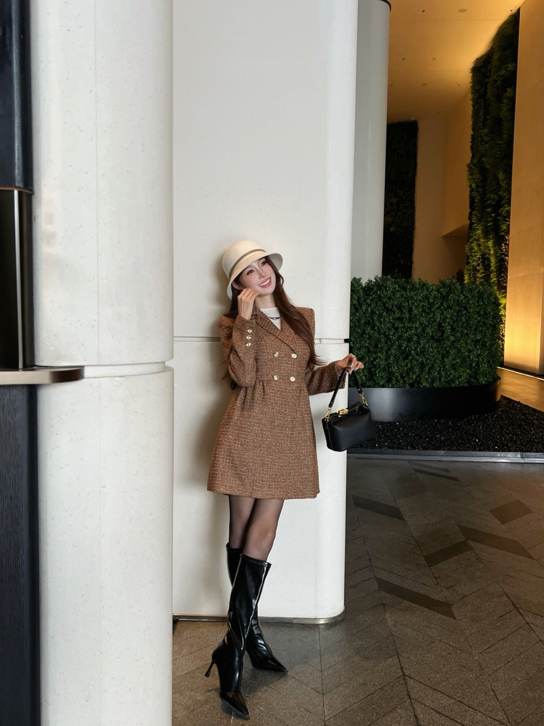 Chan 25fw woven dress