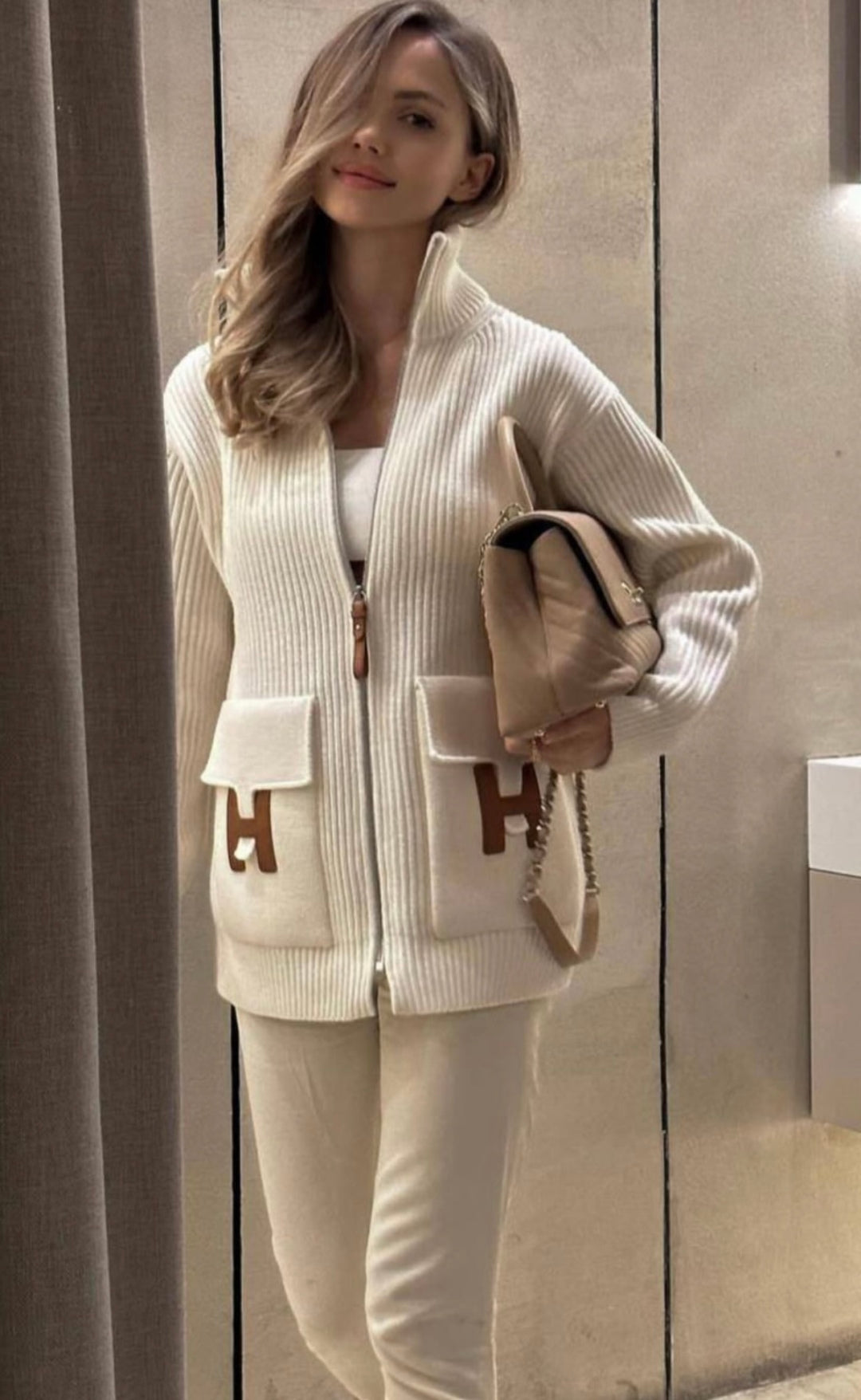 Herm 25fw knit jacket