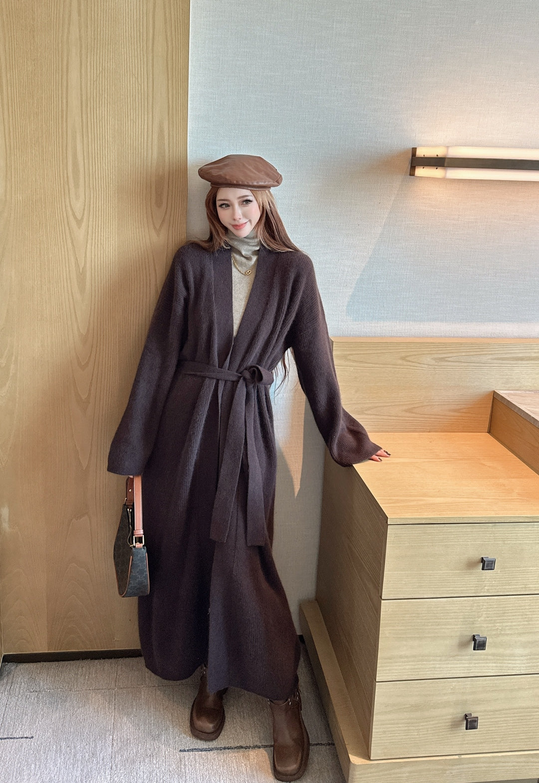 Brun 25fw knit overcoats