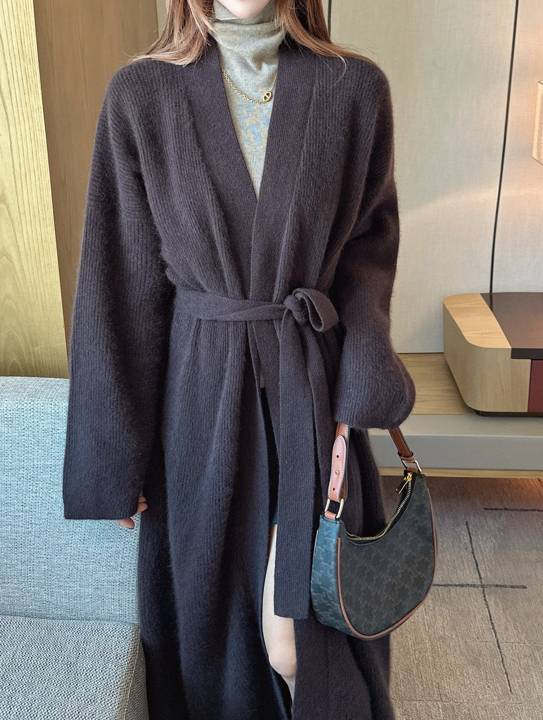 Brun 25fw knit overcoats