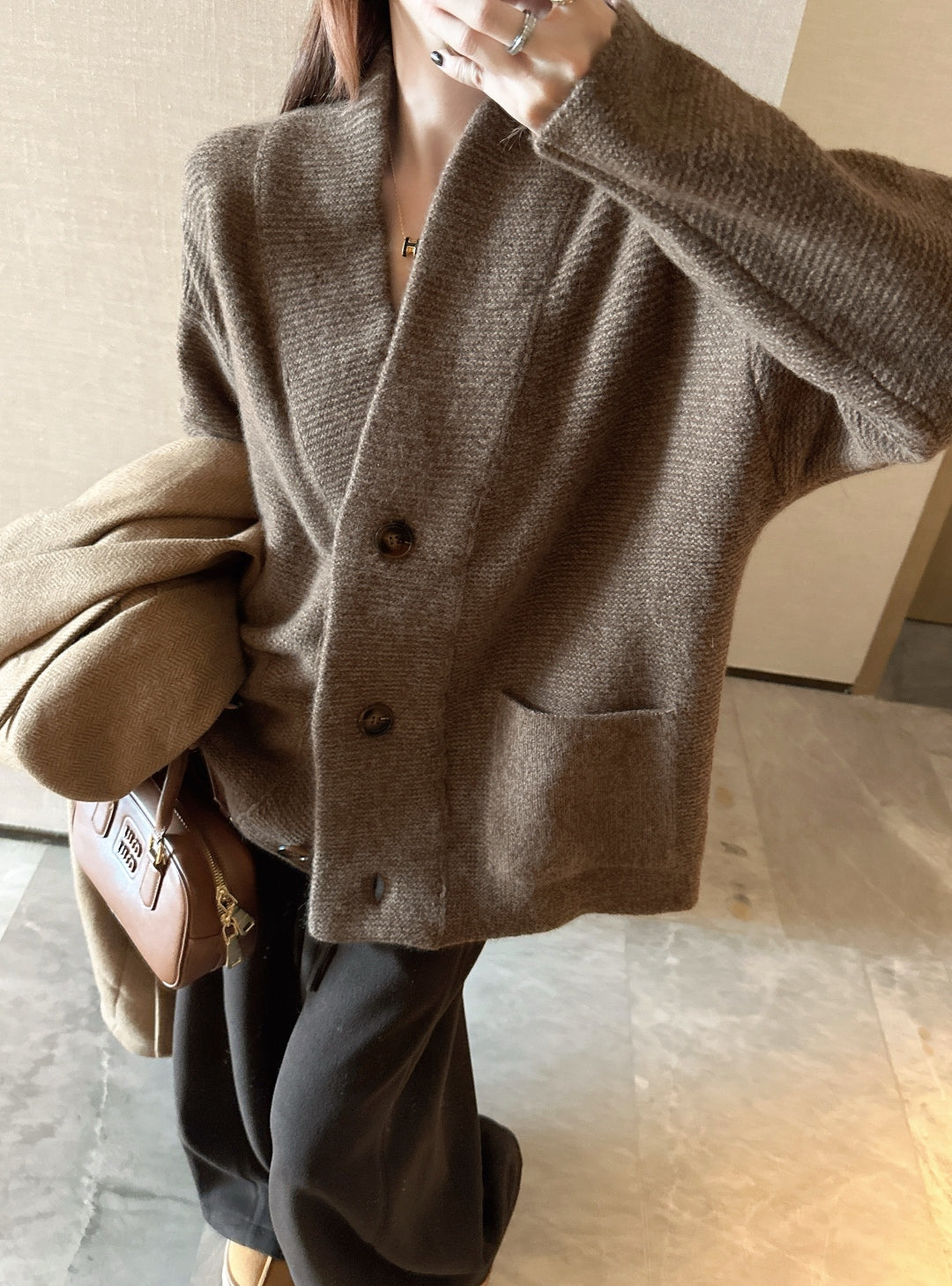 Loro 25fw wool cardigan