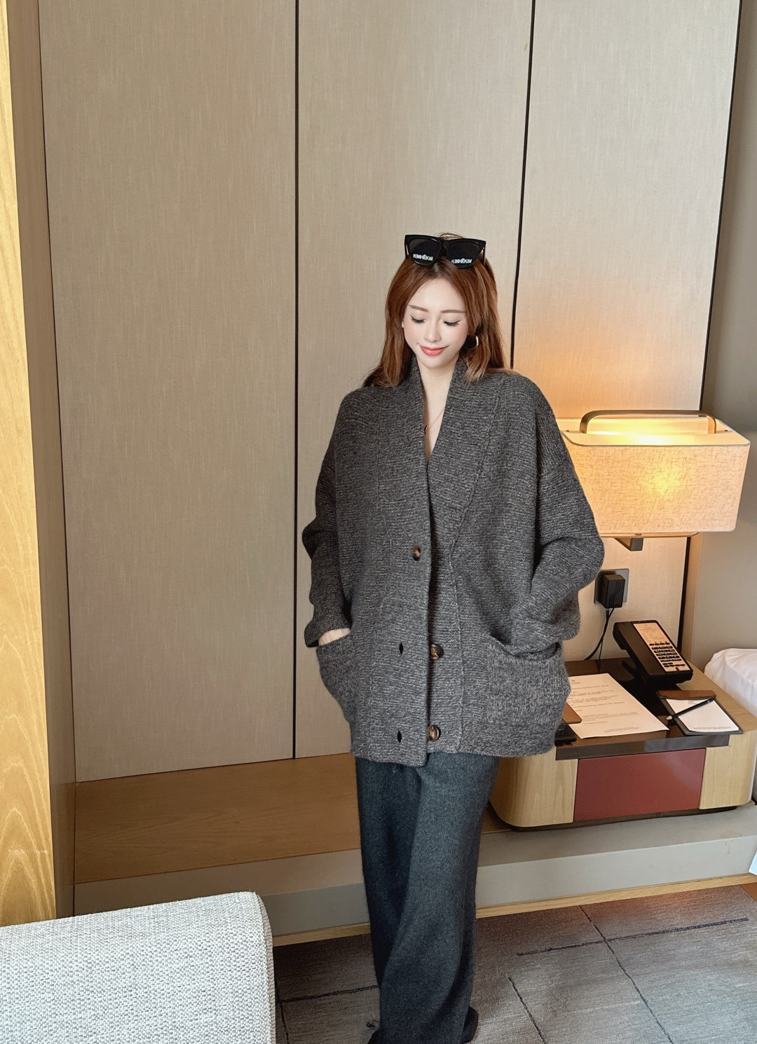 Loro 25fw wool cardigan