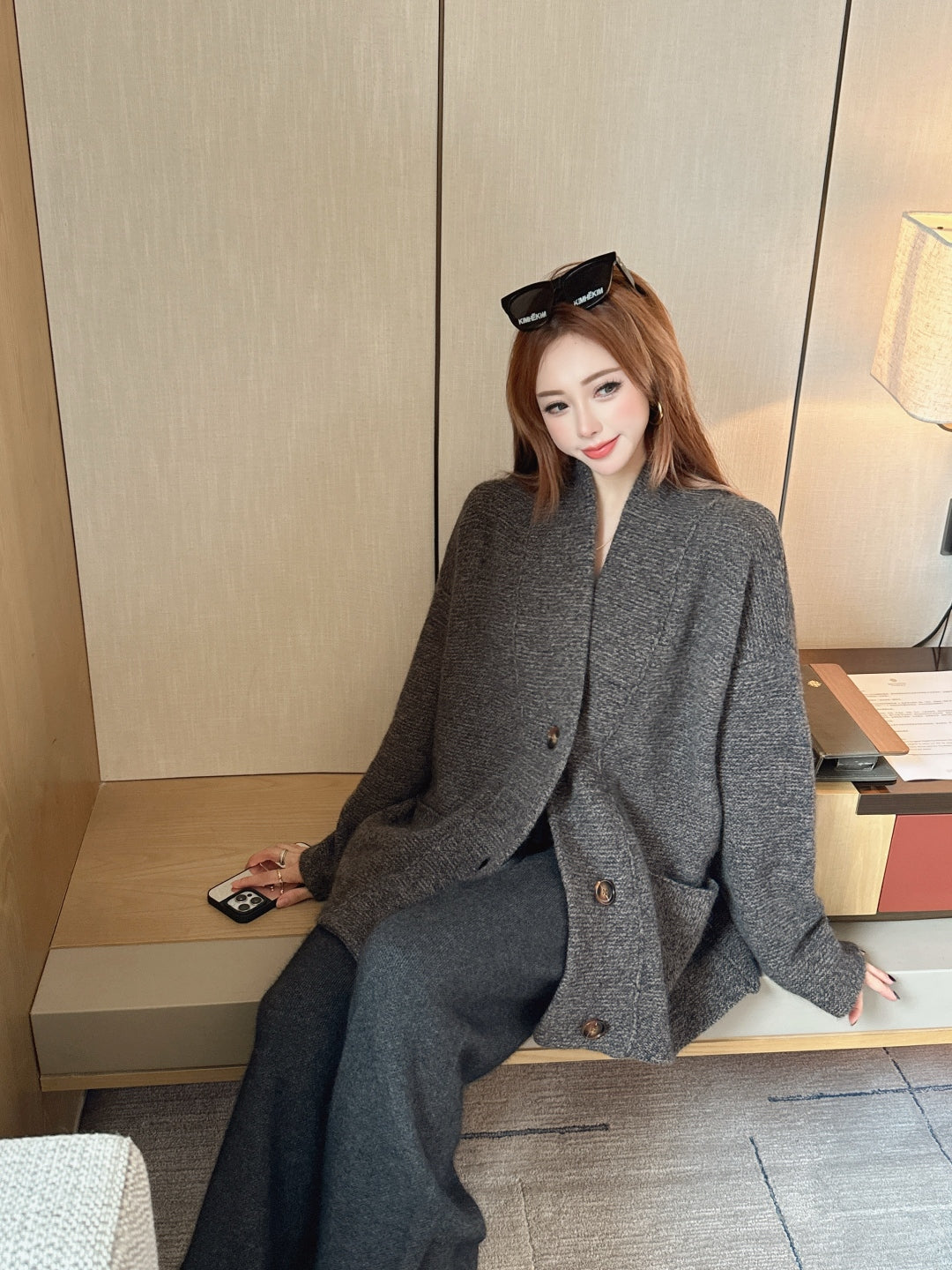 Loro 25fw wool cardigan