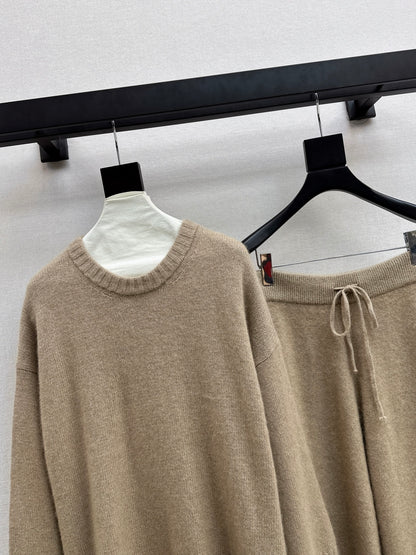 Brun 25fw knit sweater pants set