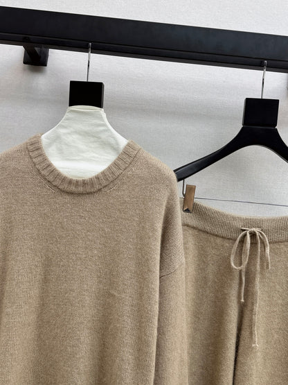 Brun 25fw knit sweater pants set