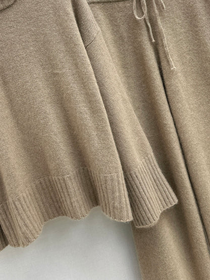 Brun 25fw knit sweater pants set