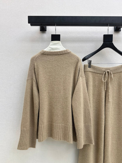 Brun 25fw knit sweater pants set