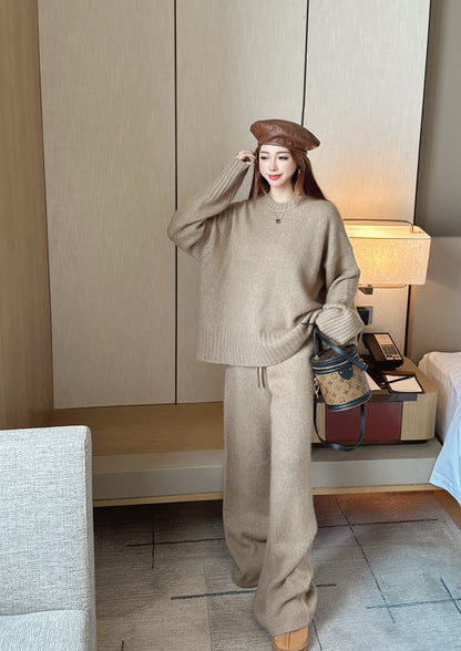 Brun 25fw knit sweater pants set
