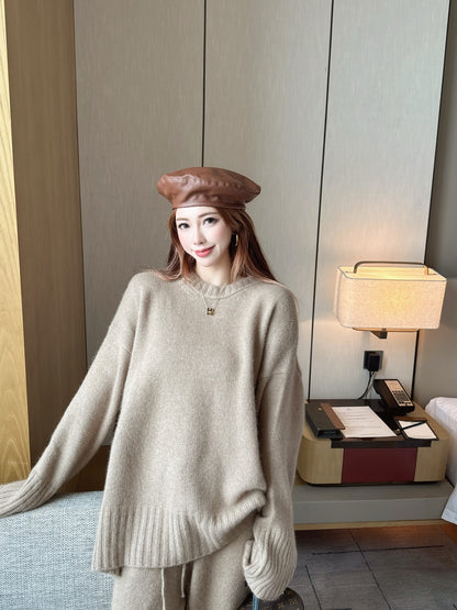 Brun 25fw knit sweater pants set