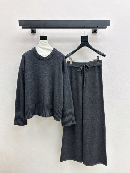 Brun 25fw knit sweater pants set