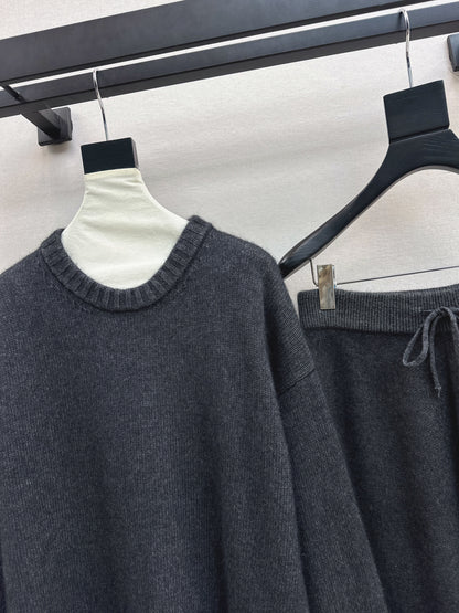 Brun 25fw knit sweater pants set