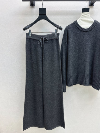Brun 25fw knit sweater pants set