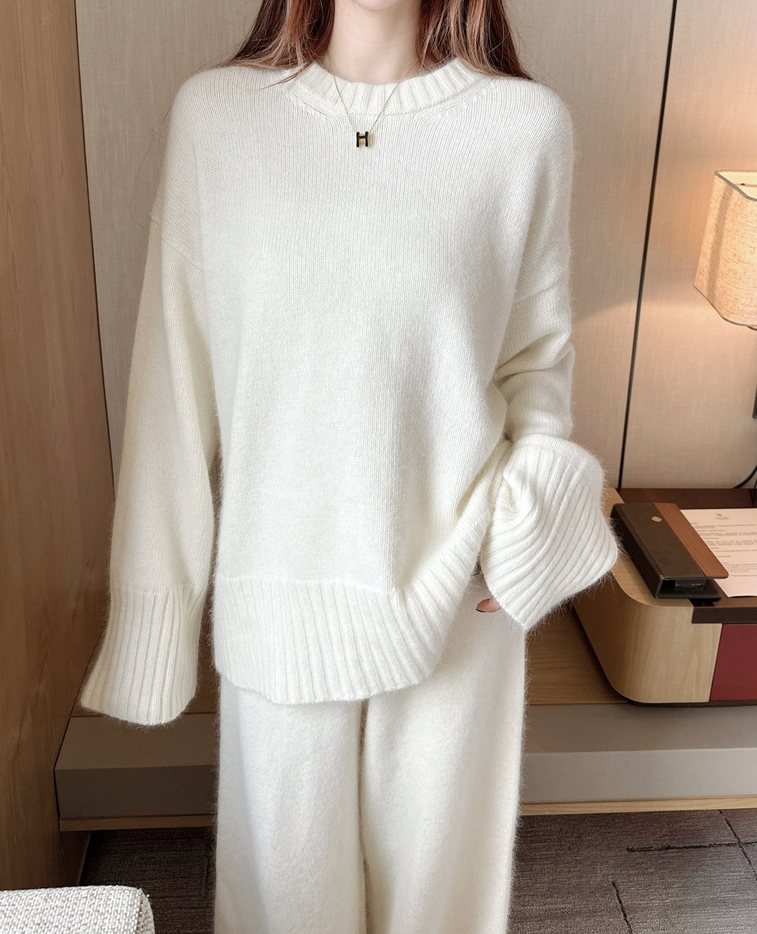 Brun 25fw knit sweater pants set
