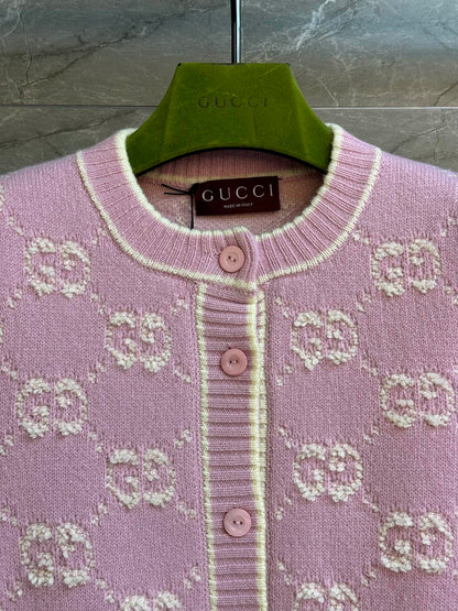 Guc 25fw embroidered cardigan
