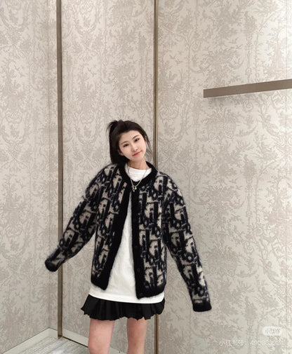 CD 25fw knitted cardigan