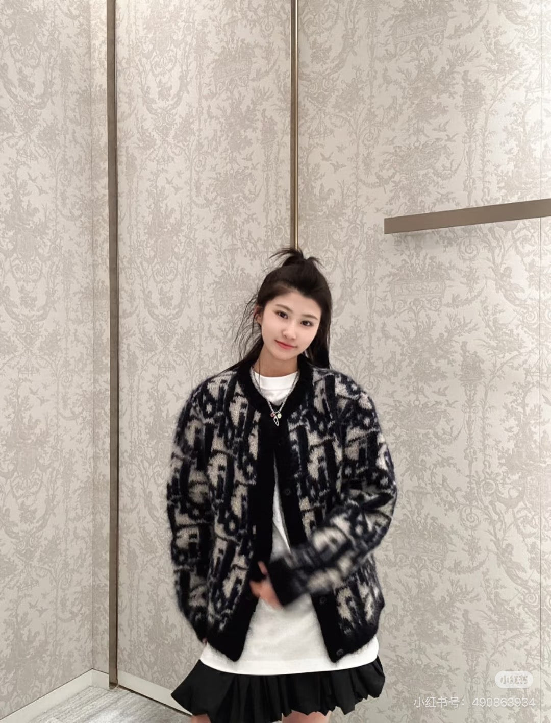 CD 25fw knitted cardigan