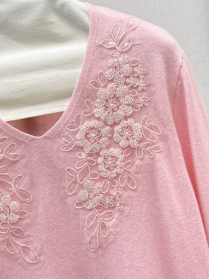 ES 25fw beading sweater