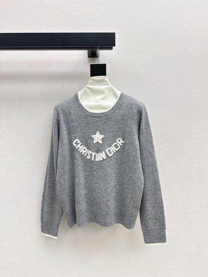 CD 25fw embroidery sweater