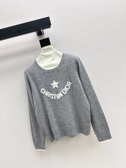 CD 25fw embroidery sweater