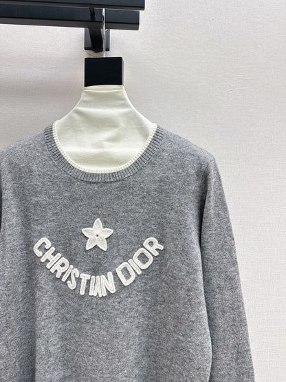 CD 25fw embroidery sweater