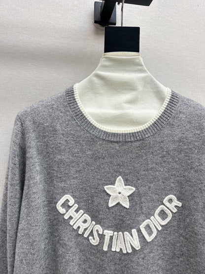 CD 25fw embroidery sweater