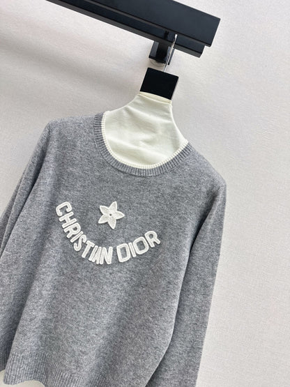 CD 25fw embroidery sweater