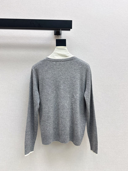 CD 25fw embroidery sweater