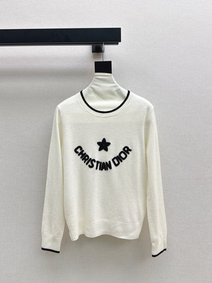 CD 25fw embroidery sweater
