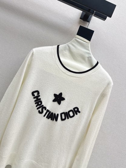 CD 25fw embroidery sweater