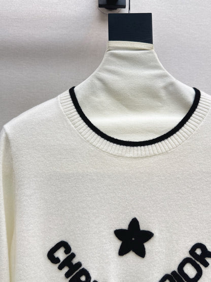 CD 25fw embroidery sweater