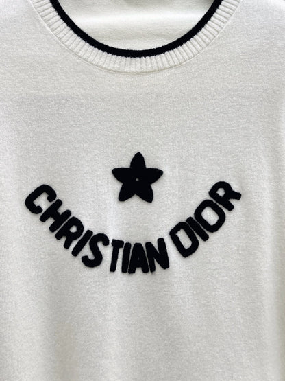 CD 25fw embroidery sweater