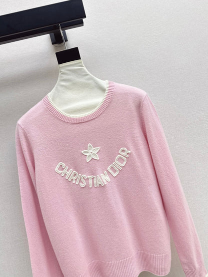 CD 25fw embroidery sweater