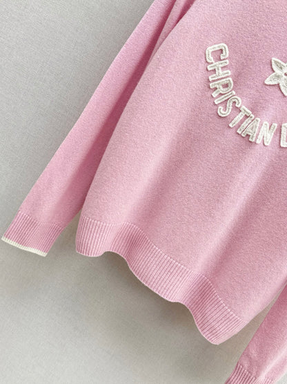 CD 25fw embroidery sweater