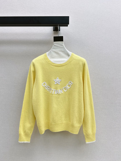 CD 25fw embroidery sweater