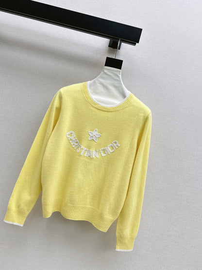 CD 25fw embroidery sweater