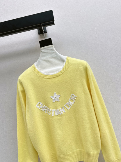 CD 25fw embroidery sweater