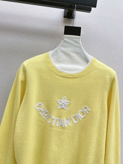 CD 25fw embroidery sweater