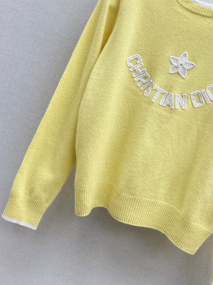 CD 25fw embroidery sweater