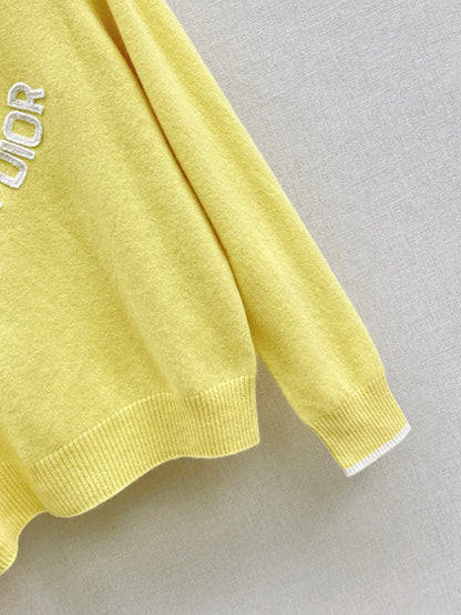 CD 25fw embroidery sweater