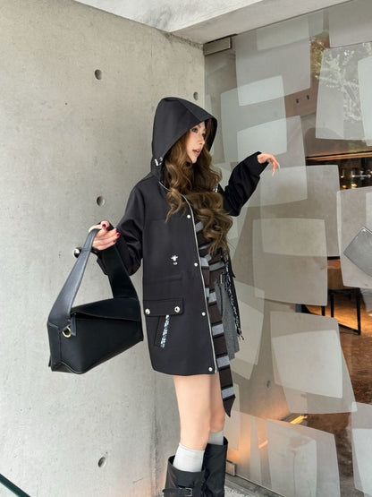 CD 25fw hooded trench coats
