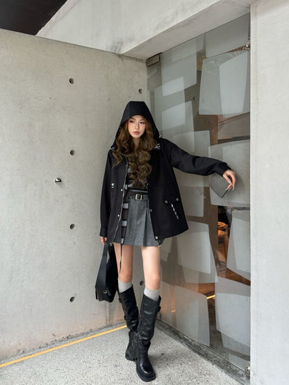 CD 25fw hooded trench coats