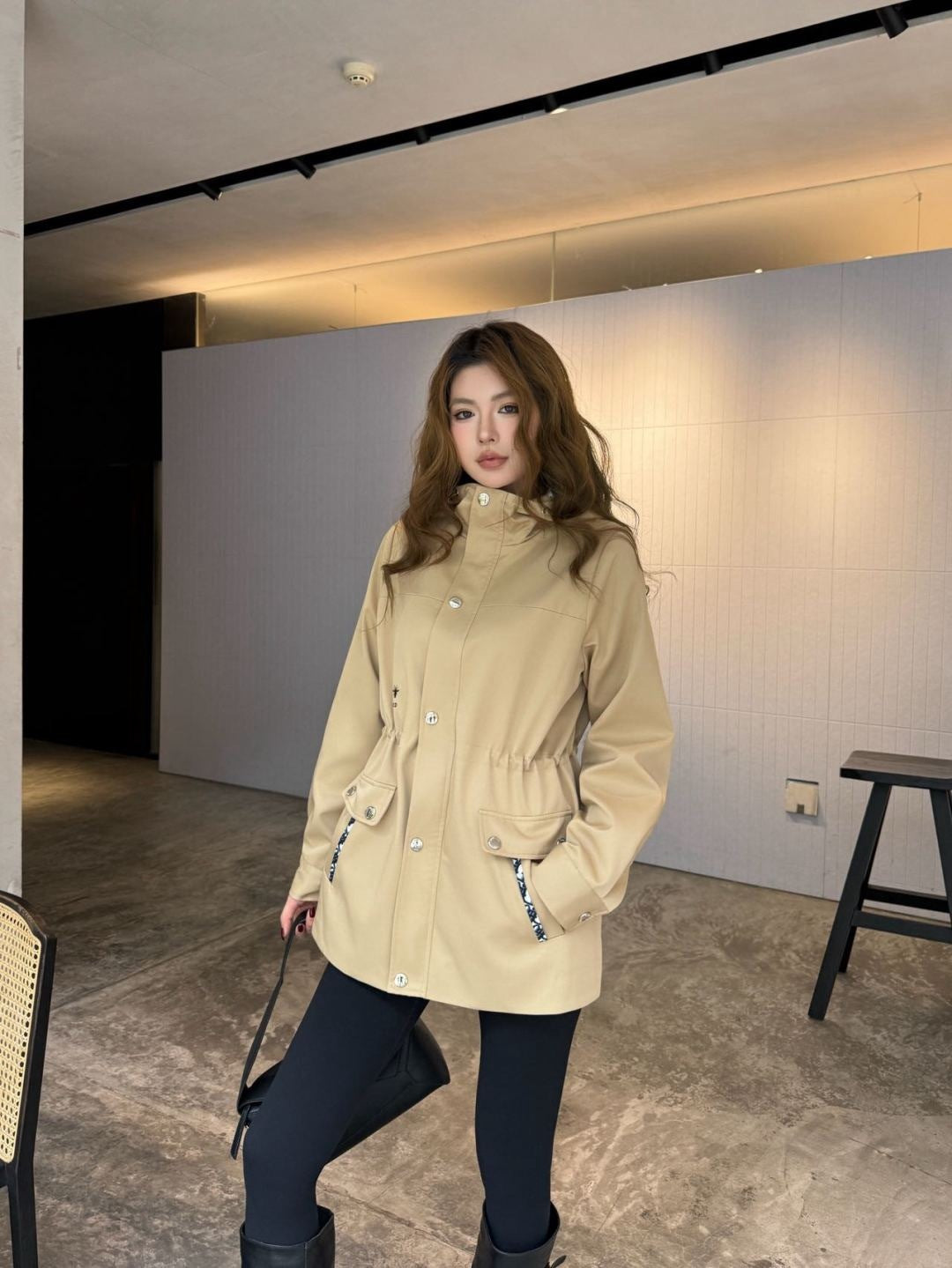 CD 25fw hooded trench coats