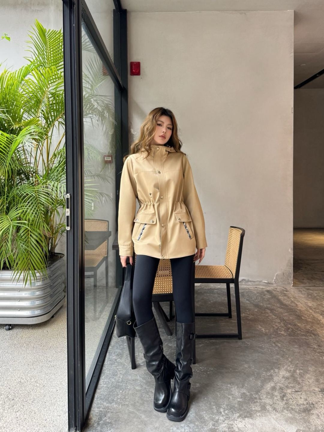 CD 25fw hooded trench coats