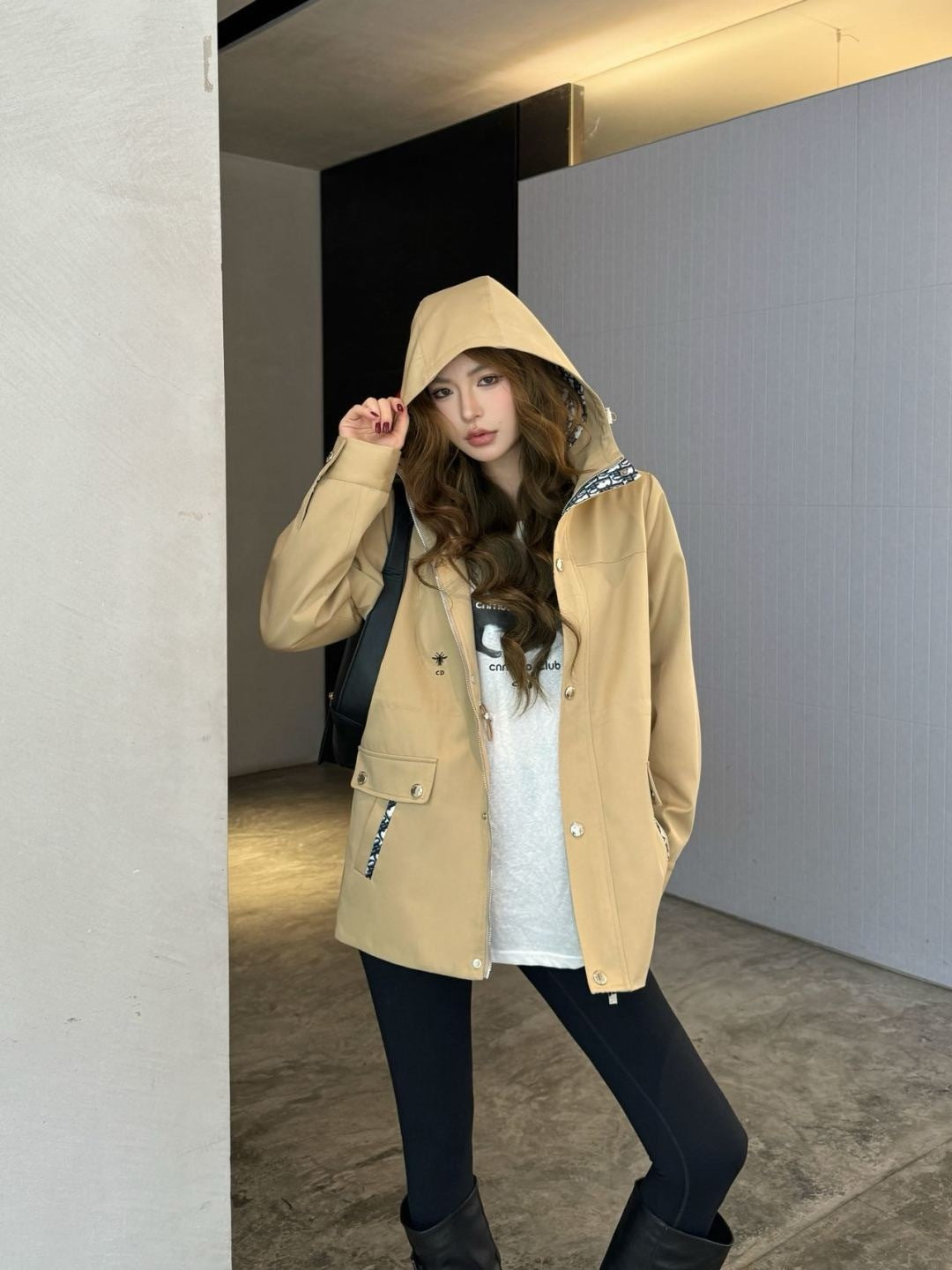 CD 25fw hooded trench coats