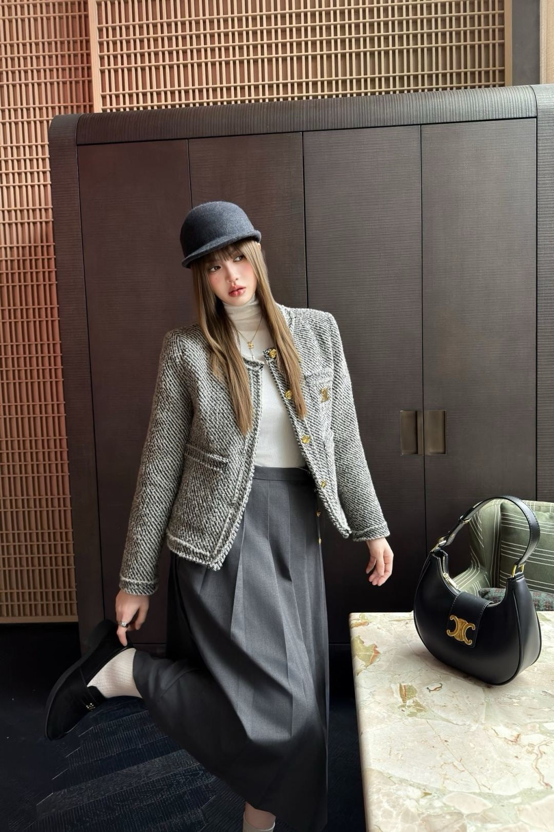 Celi 25fw tweed jacket