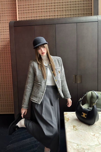 Celi 25fw tweed jacket