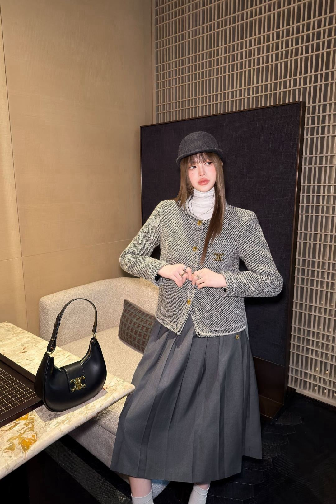 Celi 25fw tweed jacket