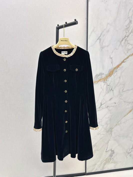 Miu 25fw velvet dress
