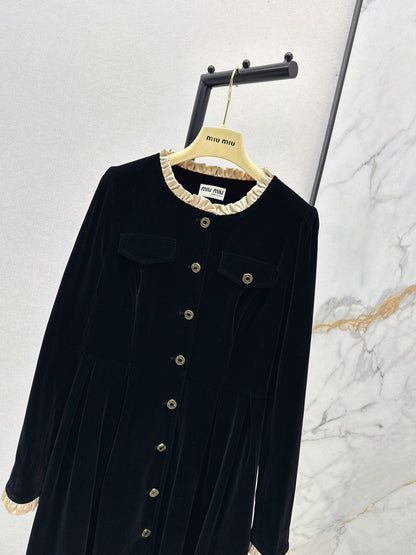 Miu 25fw velvet dress
